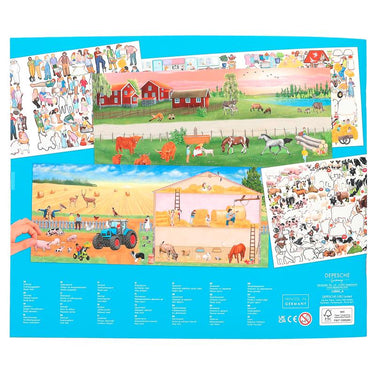 Create Your Farm Malbuch mit Stickern