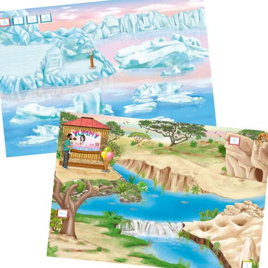 Create Your Zoo Malbuch mit Stickern