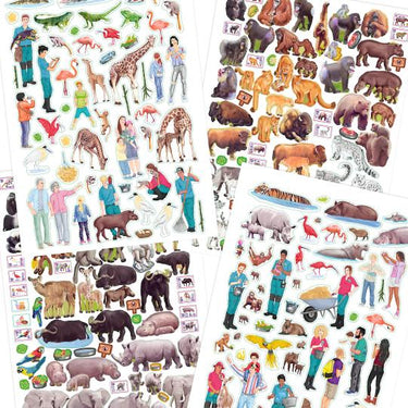 Create Your Zoo Malbuch mit Stickern
