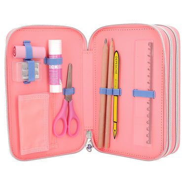 TopModel Mäppchen - 3 Fach Federtasche mit Wendepailletten