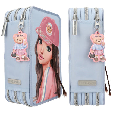TopModel Mäppchen - 3 Fach Federtasche Team Teddy