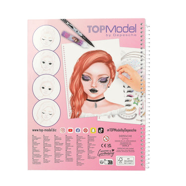 TopModel Create your Make-Up Malbuch inkl. Sticker