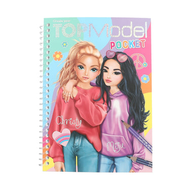 TopModel Pocket Malbuch - kleines Taschenmalbuch