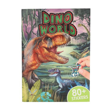 Dino World Stickerheft mit Puffy Stickern - Stickerbuch für Dinofans