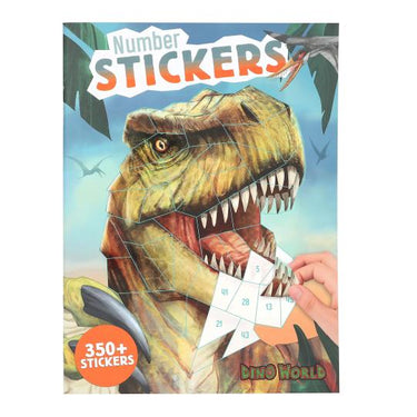 Dino World  Stickerheft - Stickern nach Zahlen