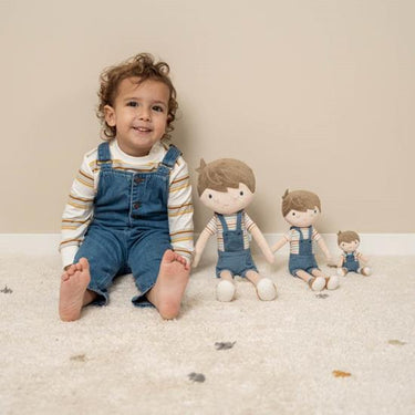 Kleine Stoffpuppe / Kuschelpuppe Jim (35cm)