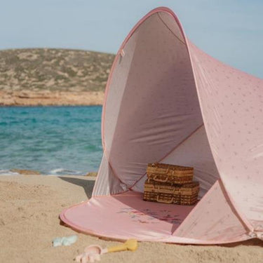 Pop Up Strandmuschel / Strandzelt in Rosa