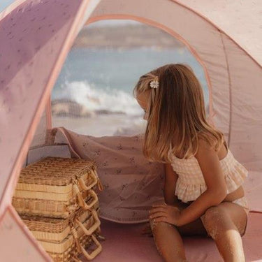 Pop Up Strandmuschel / Strandzelt in Rosa