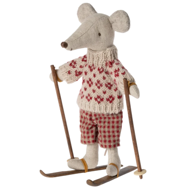 Skier und Skistöcke für Mama und Papa Maus - Zubehör Maileg