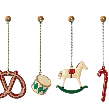 Ornament Set aus Metall, Peters Weihnachten- Zubehör Maileg