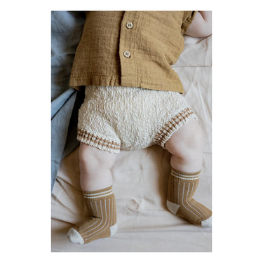 Sale - Strickhose / Strick Shorts / Strick Pumphose aus Bio-baumwolle für Babys