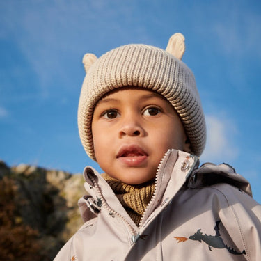 Mütze mit Ohren aus Bio-Baumwolle bis 4 Jahre - Gina Beanie