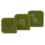 3er Snackboxen mit Dinoprint