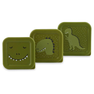 3er Snackboxen mit Dinoprint