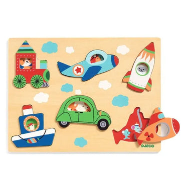 Auto Holzpuzzle - Puzzle ab 18+ Monaten