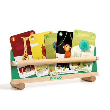 Kartenhalter für Spielkarten aus Holz