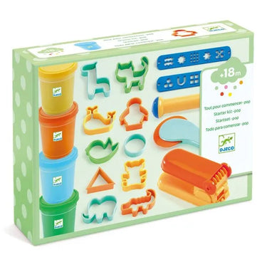 Knete Set: Starterset Knete 4 Dosen & 15 Werkzeuge -  + 18 Monate