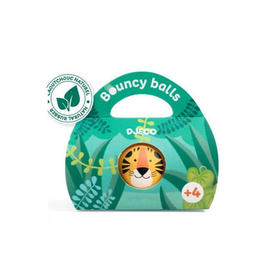 DJECO Tierflummi - Tiger Flummi aus Naturkautschuk