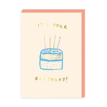 Geburtstagskarte Its Your Birthday - Karte & Umschlag