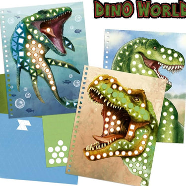 Dino World Stickerheft - Stickerbuch für Dinofans