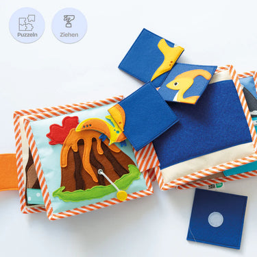 Dinofreunde - Quiet Book - Montessori Filzbuch