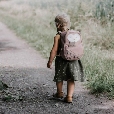 Kinderrucksack Große Eule Isolde - personalisierbar