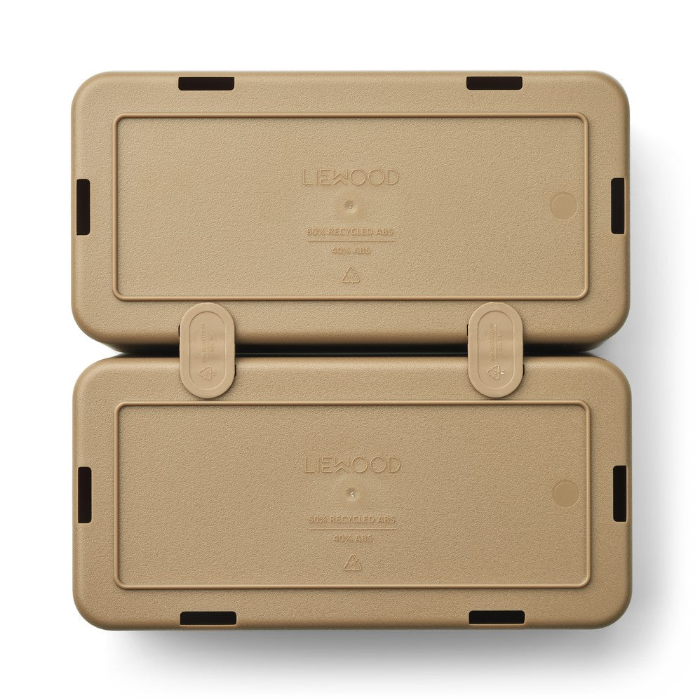 Jamal große Aufbewahrungsboxen im 2er Pack - Einfacher Organizer für Schreibtisch, Küche oder Bad