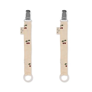 2er Pack Schnullerkette / Schnullerband aus 100% Bio-Baumwolle