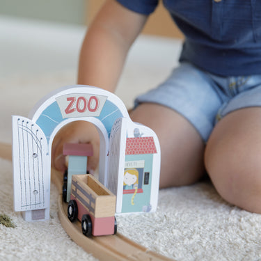 Erweiterungsset Zoo der Holz-Eisenbahn von Little Dutch