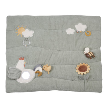 Spieldecke / Babydecke mit Aktivitätsspielzeugen, 80x100 cm Little Farm