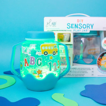 ABC Lern- & Sensorikspiel Set mit Leuchteffekt