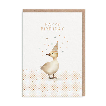 Geburtstagskarte - Ente Happy Birthday