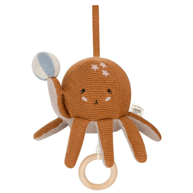 Musikmobile Spieluhr "Ozzy der Oktopus" für Babys - handgefertigt, Bio-Baumwolle