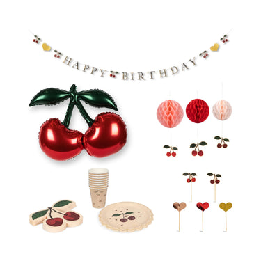 Geburtstagsdekoration Cherry Set