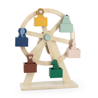 Holz Riesenrad - drehbar, rausnehmbare Figuren, FSC-zertifiziert