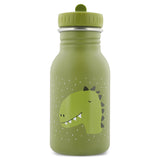 350ml stabile Edelstahlflasche - Dinomotiv, leichter praktischer Verschluss + Umhängeband