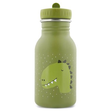 350ml stabile Edelstahlflasche - Dinomotiv, leichter praktischer Verschluss + Umhängeband