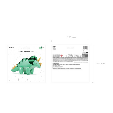 Dino Folienballon Triceratops,  93 x 49 cm