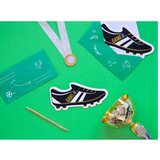 Einladung in Fußball Schuhform