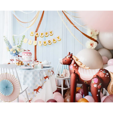 Riesiger Pferde Folienballon, 110x126cm