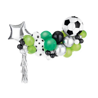Fußball Ballon Girlande, 150 x 126cm - Ballon-Bogen für Motto Party