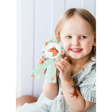 Pferde Kindergeburtstag Einladungen, 6 Stück