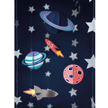 Planeten & Raketen Deko Anhänger, Weltall Deko