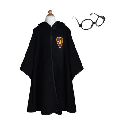 Zauberer Umhang mit Brille / Zauberer Kostüm