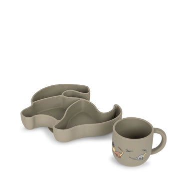 Schüssel und Becher aus Silikon - Schüssel in Zitronenform und Dinoform