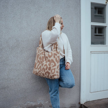 Teddy Mom-Bag mit 5 Fächern und Druckknopf - Handtasche