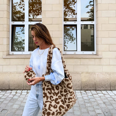 Portemonnaie - Beige Leopard Teddy