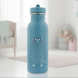 500ml Trixie Flasche Triceratops blau - Mit Gravur personalisieren