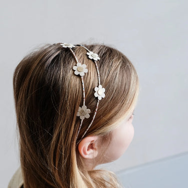 Doppel Haarreif mit kleinen Gänseblümchen