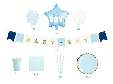Baby-Party Deko für Jungen - It's a Boy Set